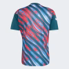KC0011_02_laydown Arsenal FC Red & Blue Graphic Pre-Match Jersey